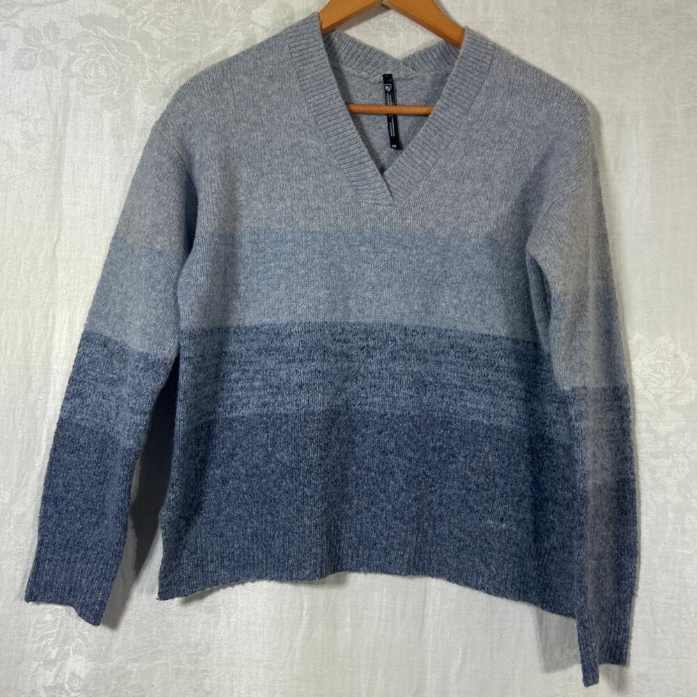 Kuhl Sweater XS Blue Color Block Ombre Mineral Blue Recycled